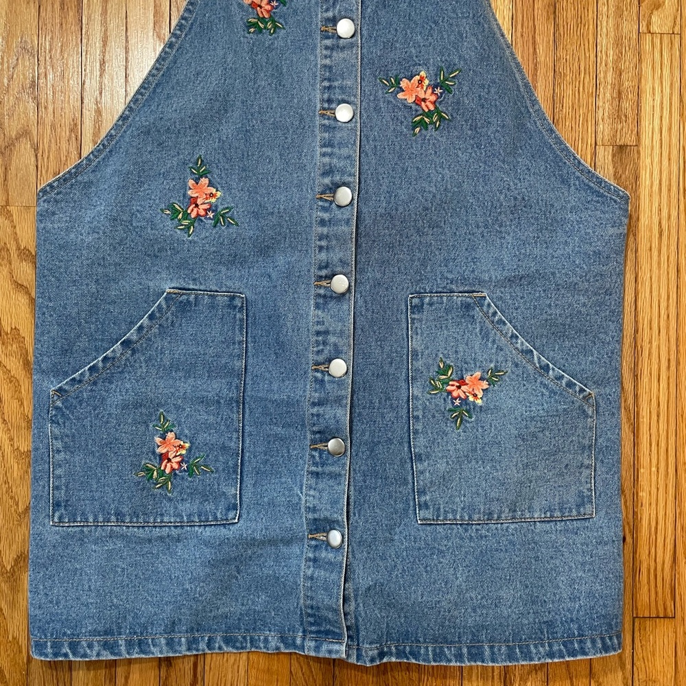 Embroidered Denim Jumper - Picture 5 of 9